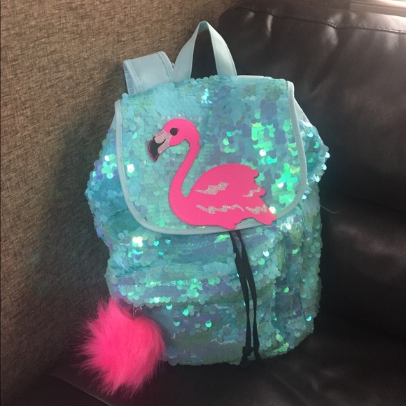 justice flamingo backpack